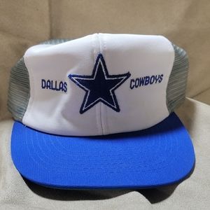 Vintage 80s Dallas Cowboy's NFL Trucker Hat (Made In U.S.A.)